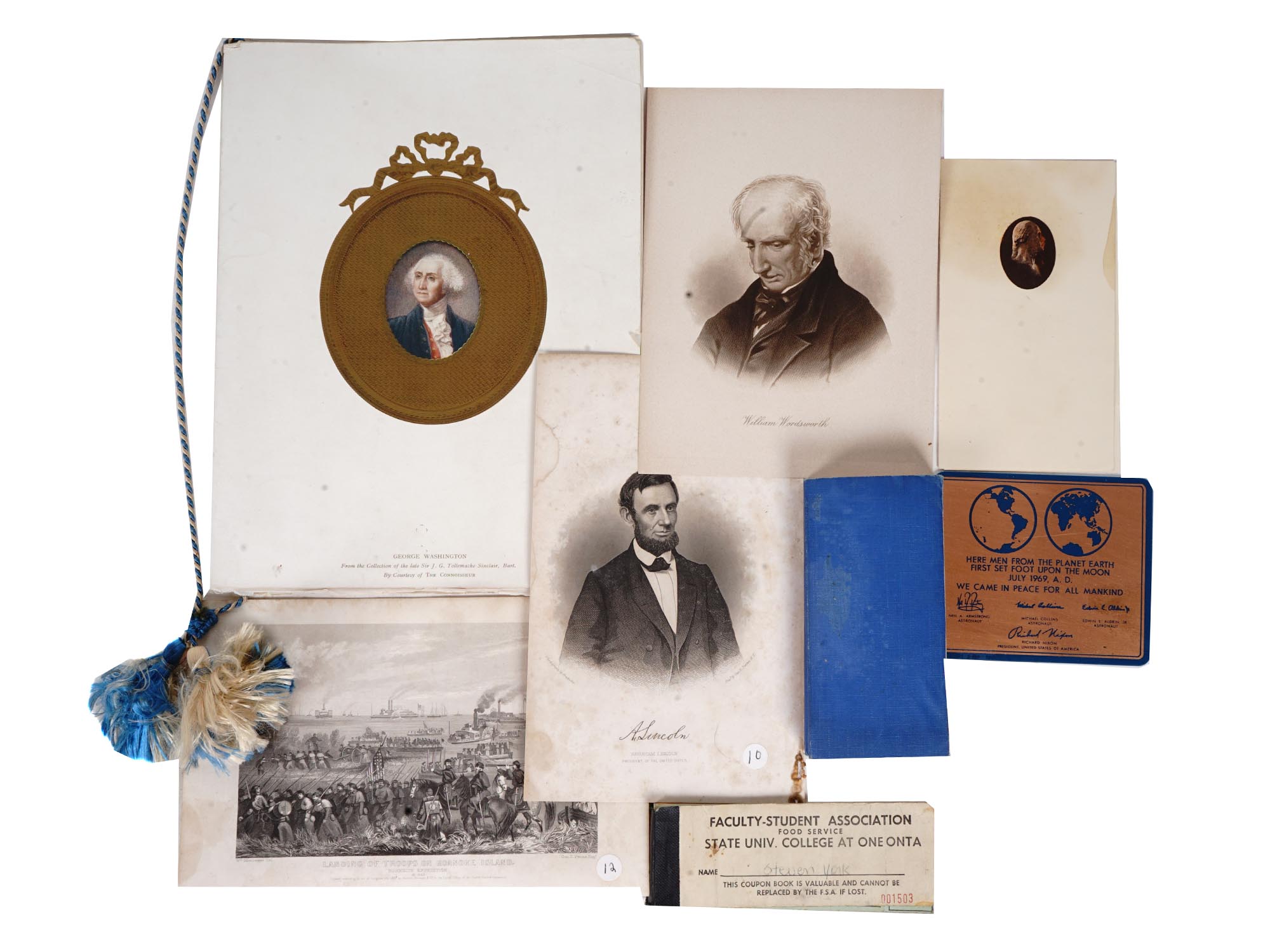 ANTIQUE AND MID CENT US DOCUMENTS AND LITHOGRAPHS PIC-0